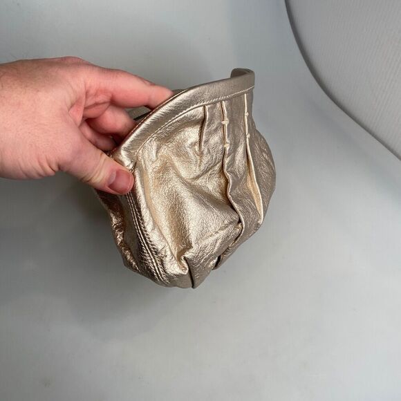 GAP - Vegan Leather Clutch Purse - Gold Color - Width 13" x Height 7.5"= - Picture 14 of 16